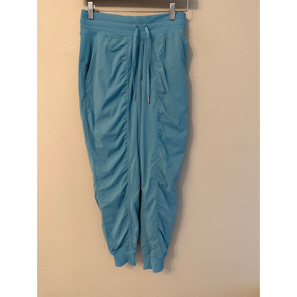 Lululemon 2025 Dance Studio Mid Rise LINED Jogger Washed Blue Size 8 Pants
